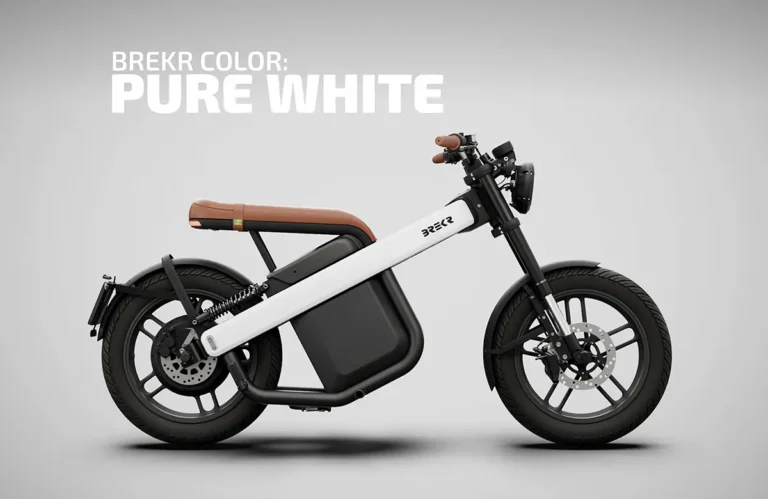 Brekr Model B White E-scooter EUB